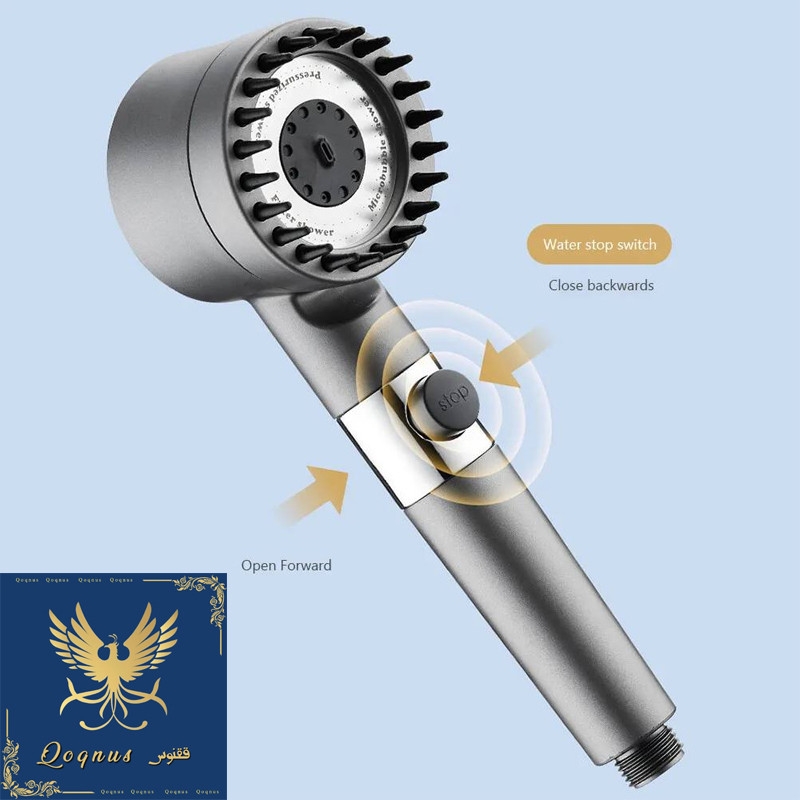 قیمت و خرید سردوش حمام ققنوس مدل Turbo-Massage لوکس