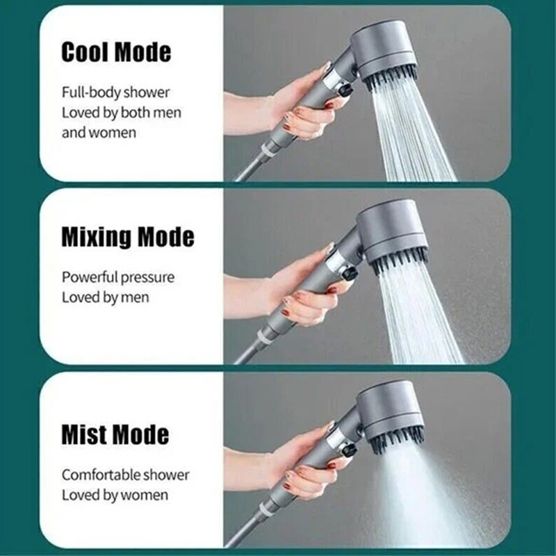 قیمت و خرید سردوش حمام ققنوس مدل Turbo-Massage لوکس